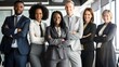© Felippe Lopes - Diverse team of professionals in an office setting portrait, with diversity equality and inclusion