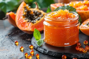 Canvas Print - papaya jam