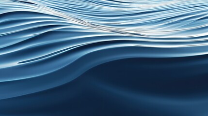 Wall Mural - Close-up of smooth water ripples forming abstract wave patterns