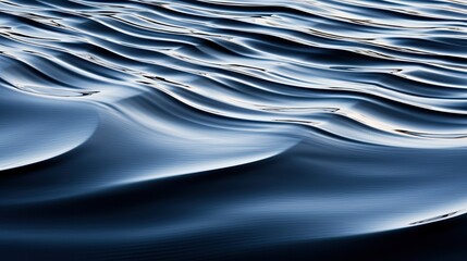 Wall Mural - Close-up of smooth water ripples forming abstract wave patterns