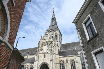 Sticker - Belgique Asse Eglise saint Martin clocher