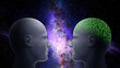 Head Artificial intelligence versus human head