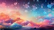 Vibrant Twilight Sky With Sparkling Stars and Dreamy Cloudscape