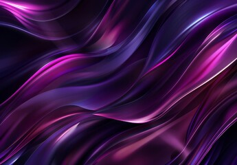 Wall Mural - Abstract Purple Fluid Art Background with Wavy Lines and Vibrant Texture