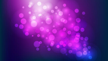 Aufkleber - Bokeh lights. Blurred circle shapes. Abstract light effect. Vector illustration.