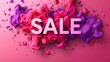 Sale banner. Banner design template, discount tag, app icon for your design.