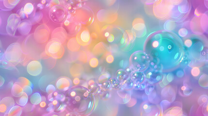 Poster - Pastel bokeh background,