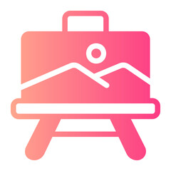 Poster - canvas gradient icon