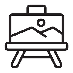 Poster - canvas line icon