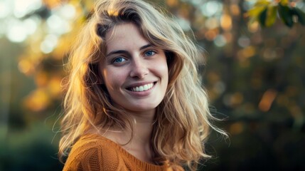 portrait of smiling woman