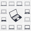 Laptop computer icons