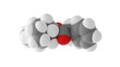 atropine molecule, anticholinergic, molecular structure, isolated 3d model van der Waals