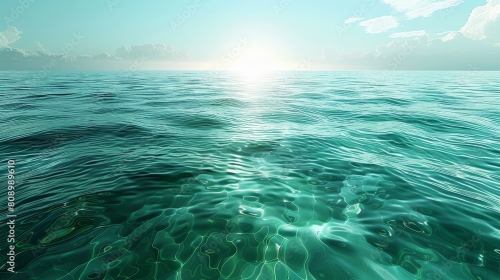 Water Gradients Bay: A 3D illustration of gradient in a bay ...