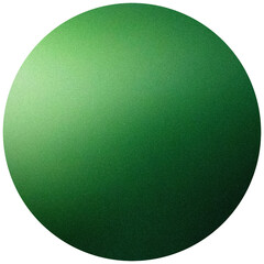 Poster - Textured green sphere on white background