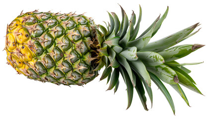 Wall Mural - Fresh pineapple isolated on transparent background png