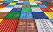 colored shipping containers