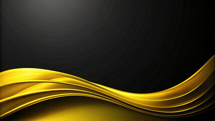 Wall Mural - Dynamic Wave of Gold Light: Abstract backdrop with smooth lines