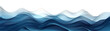 © David - Smooth flowing abstract blue waves with elegant curves isolated on transparent background png