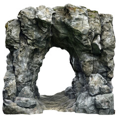 Wall Mural - Big empty rock cave with entrance clip art