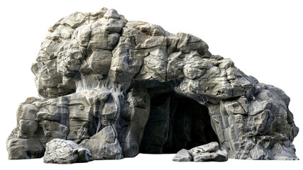 Wall Mural - Big empty rock cave with entrance clip art