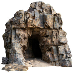 Wall Mural - Big empty rock cave with entrance clip art