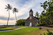 church in suth maui , Hawaii , church, religion, architecture, building, old, sky, chapel,