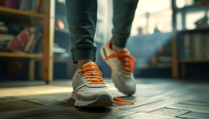 Bet on your health by choosing sports shoes. Ideal for sneaker advertising