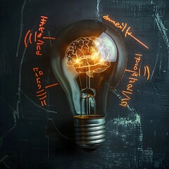 Wall Mural - innovative thinking for educational growth and learning strategies