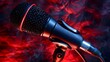 Microphone for live performances in comedy music theater seminars conferences and meetings. Concept Microphone for Live Performances, Comedy Music, Theater, Seminars, Conferences, Meetings