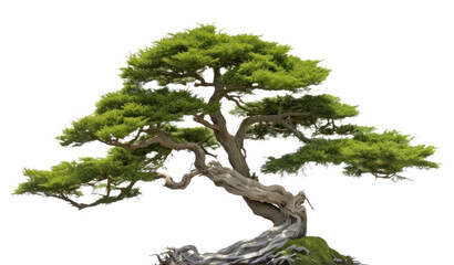 Wall Mural - PNG Bonsai plant tree white background