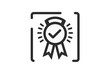 © ion - a black and white icon with a check mark