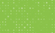 Seamless background pattern of evenly spaced white football symbols of different sizes and opacity. Vector illustration on light green background with stars