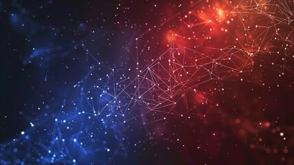 abstract technology particles mesh background.