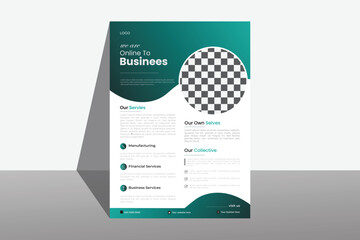 modern flyer design template.it is my design business flyer design, a modern design, perfect for creative professional business.