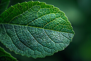 Canvas Print - green leaf macro