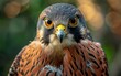 © imagineRbc - A detailed close-up shot of a fierce bird of prey, showcasing its sharp beak, piercing eyes, and intricate feathers