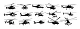 The set of helicopter silhouettes.
