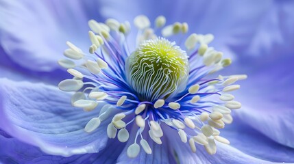Wall Mural - Close-up of a blue flower