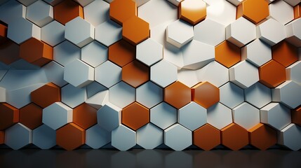 Wall Mural - hexagon background. High resolution image.