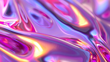 Wall Mural - A 3D-rendered abstract image showcasing a light emitter glass with a vibrant gradient wave texture, perfect for banners, backgrounds, wallpapers, headers, posters, or covers.