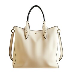 Wall Mural - Modern Leather Women Handbag. Isolated on white background. Created with Generative AI