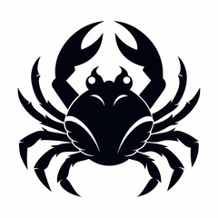 Wall Mural - Crab logo icon vector silhouette 