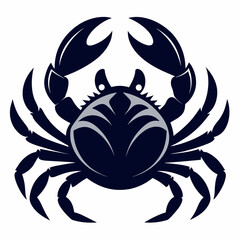 Wall Mural - Crab logo icon vector silhouette 
