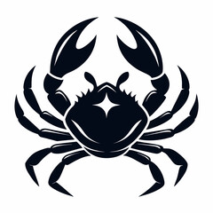 Wall Mural - Crab logo icon vector silhouette 