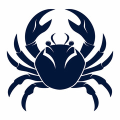 Wall Mural - Crab logo icon vector silhouette 