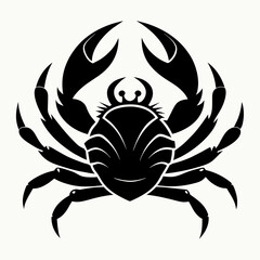 Wall Mural - Crab logo icon vector silhouette 