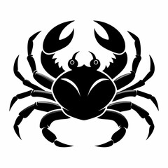 Wall Mural - Crab logo icon vector silhouette 