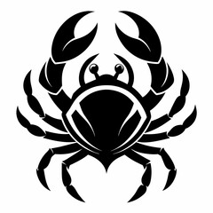 Wall Mural - Crab logo icon vector silhouette 