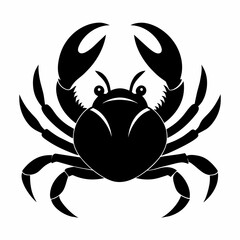 Wall Mural - Crab logo icon vector silhouette 