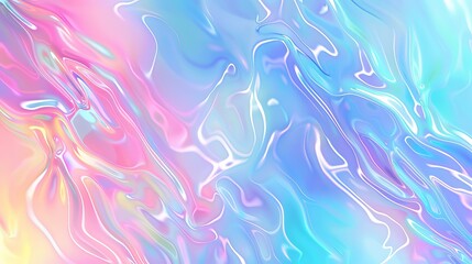 Wall Mural - a vector abstract holographic background reminiscent of the 80s-90s era, featuring a trendy blend of